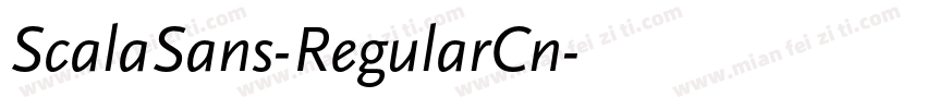ScalaSans-RegularCn字体转换