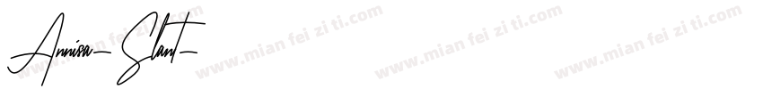 Annisa-Slant字体转换