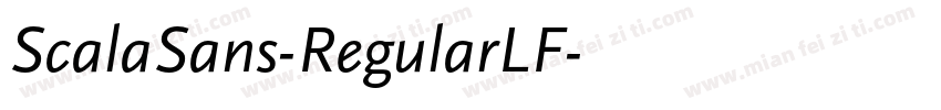 ScalaSans-RegularLF字体转换