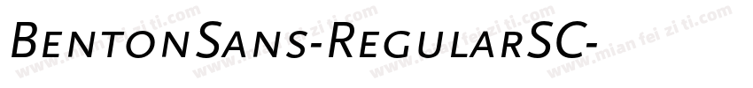 BentonSans-RegularSC字体转换
