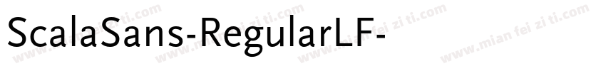ScalaSans-RegularLF字体转换