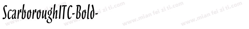 ScarboroughITC-Bold字体转换