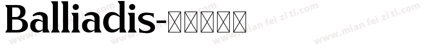 Balliadis字体转换