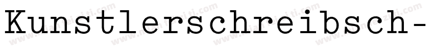 Kunstlerschreibsch字体转换