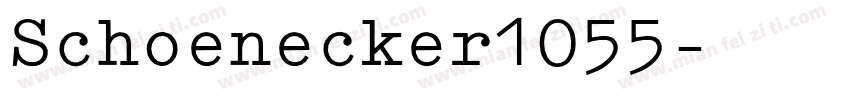 Schoenecker1055字体转换