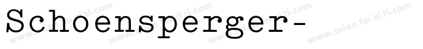 Schoensperger字体转换