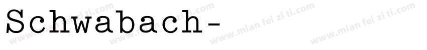 Schwabach字体转换