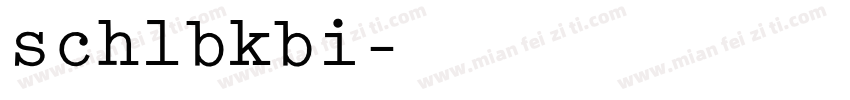 schlbkbi字体转换