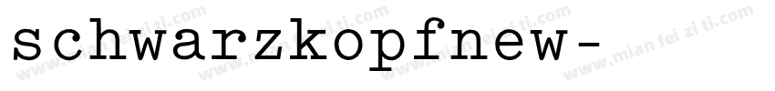 schwarzkopfnew字体转换