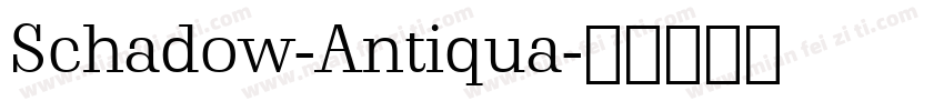 Schadow-Antiqua字体转换