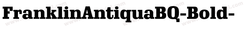 FranklinAntiquaBQ-Bold字体转换