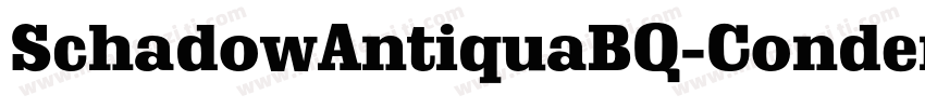 SchadowAntiquaBQ-CondensedBold字体转换