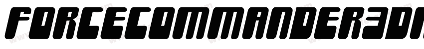 ForceCommander3DRegular-JRmP7字体转换