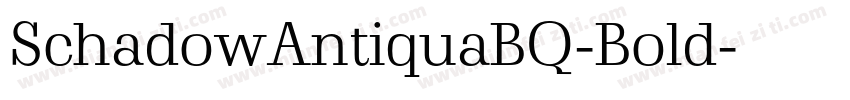 SchadowAntiquaBQ-Bold字体转换