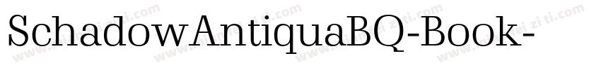 SchadowAntiquaBQ-Book字体转换