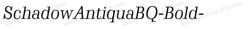 SchadowAntiquaBQ-Bold字体转换