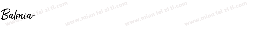 Balmia字体转换
