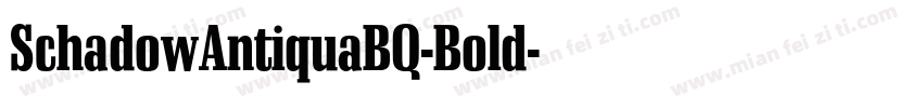 SchadowAntiquaBQ-Bold字体转换