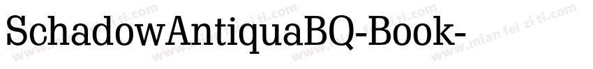 SchadowAntiquaBQ-Book字体转换