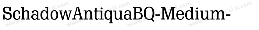 SchadowAntiquaBQ-Medium字体转换