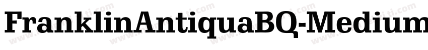 FranklinAntiquaBQ-Medium字体转换