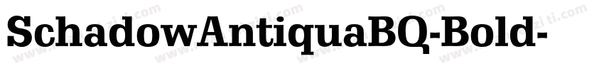 SchadowAntiquaBQ-Bold字体转换