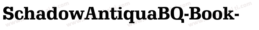 SchadowAntiquaBQ-Book字体转换