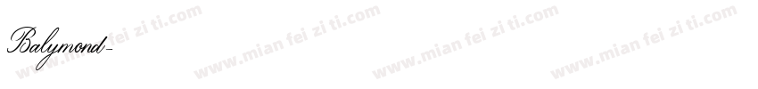 Balymond字体转换