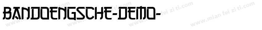 Bandoengsche-DEMO字体转换