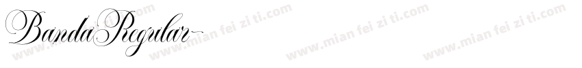 BandaRegular字体转换
