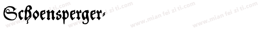 Schoensperger字体转换