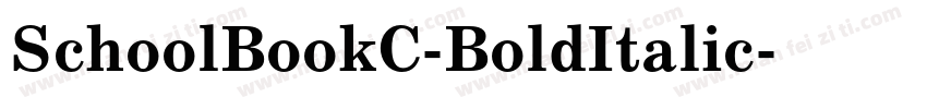 SchoolBookC-BoldItalic字体转换