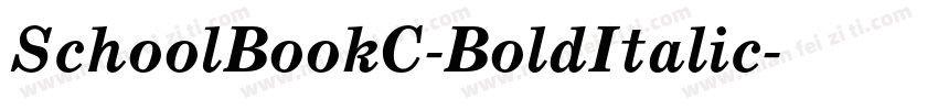 SchoolBookC-BoldItalic字体转换