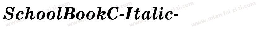 SchoolBookC-Italic字体转换