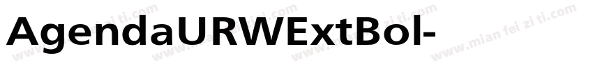 AgendaURWExtBol字体转换