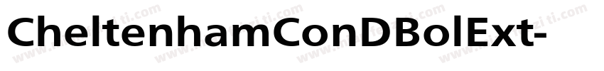 CheltenhamConDBolExt字体转换