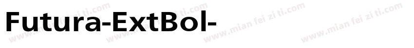 Futura-ExtBol-普通字体转换