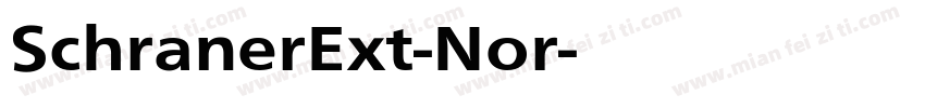 SchranerExt-Nor字体转换
