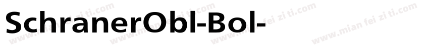SchranerObl-Bol字体转换
