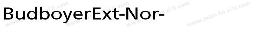 BudboyerExt-Nor字体转换