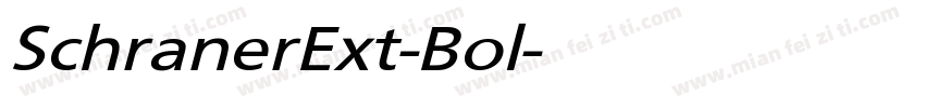 SchranerExt-Bol字体转换