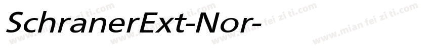 SchranerExt-Nor字体转换