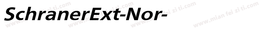 SchranerExt-Nor字体转换