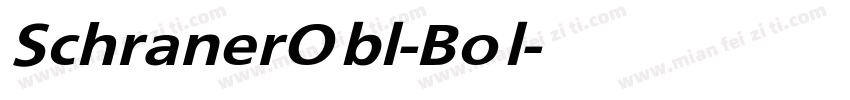 SchranerObl-Bol字体转换
