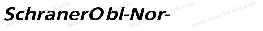 SchranerObl-Nor字体转换