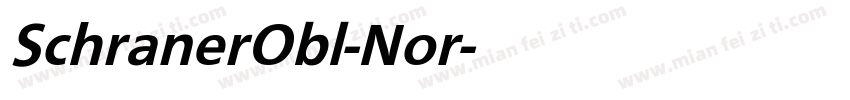 SchranerObl-Nor字体转换