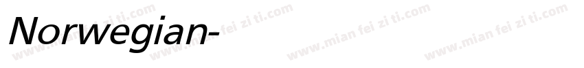 Norwegian字体转换