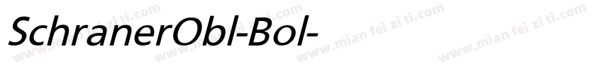 SchranerObl-Bol字体转换