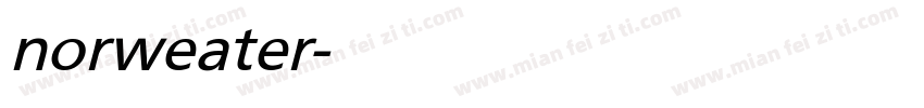 norweater字体转换