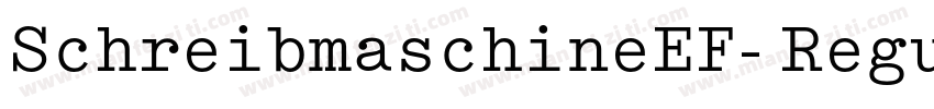 SchreibmaschineEF-Regular字体转换
